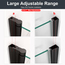 Semi Frameless Circular Pivot Shower Door With 1 / 4" Sgcc Tempered Glass