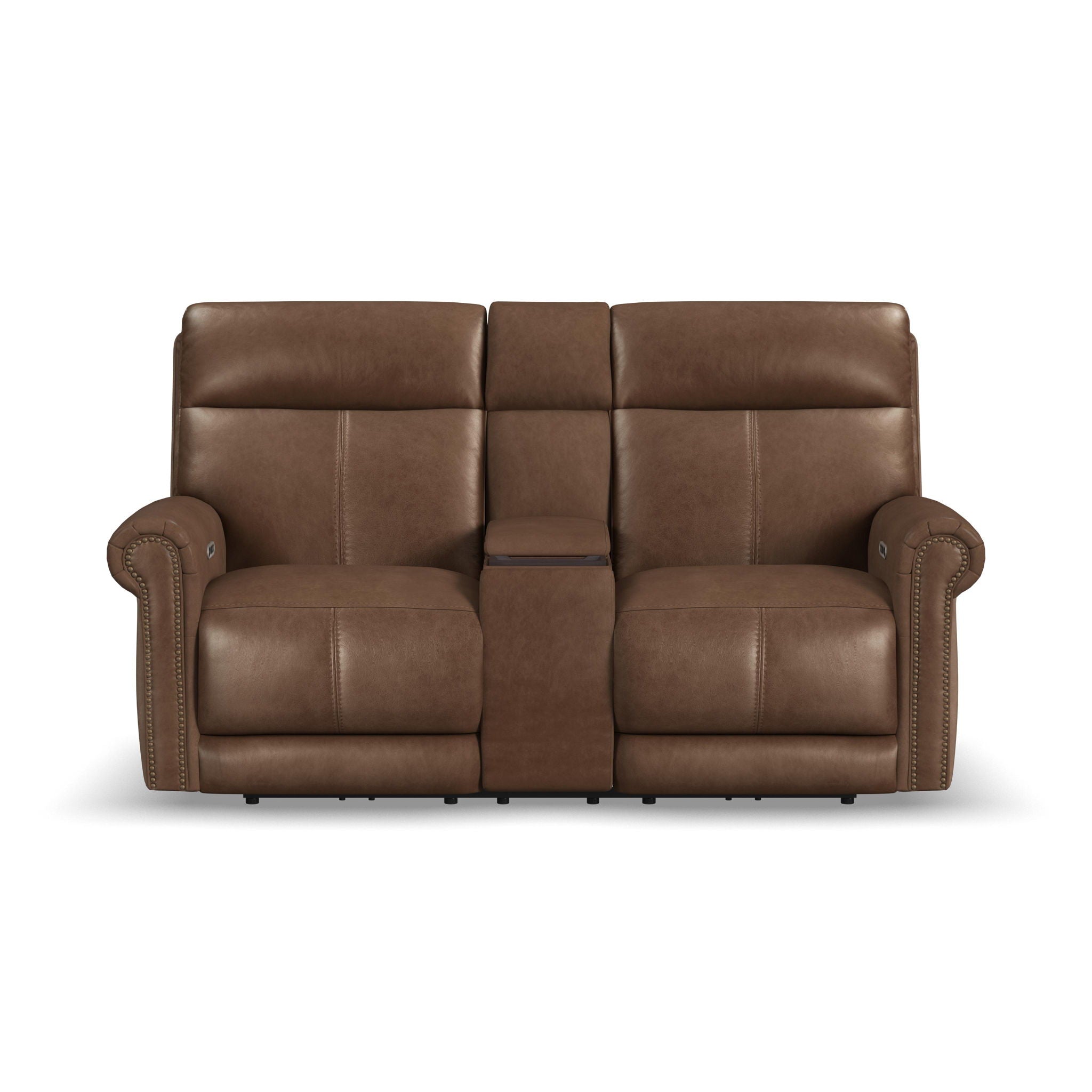 Alexander - Power Reclining Loveseat With Console, Power Headrest & Lumbar