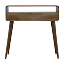 Solid Wood Curved Console Table