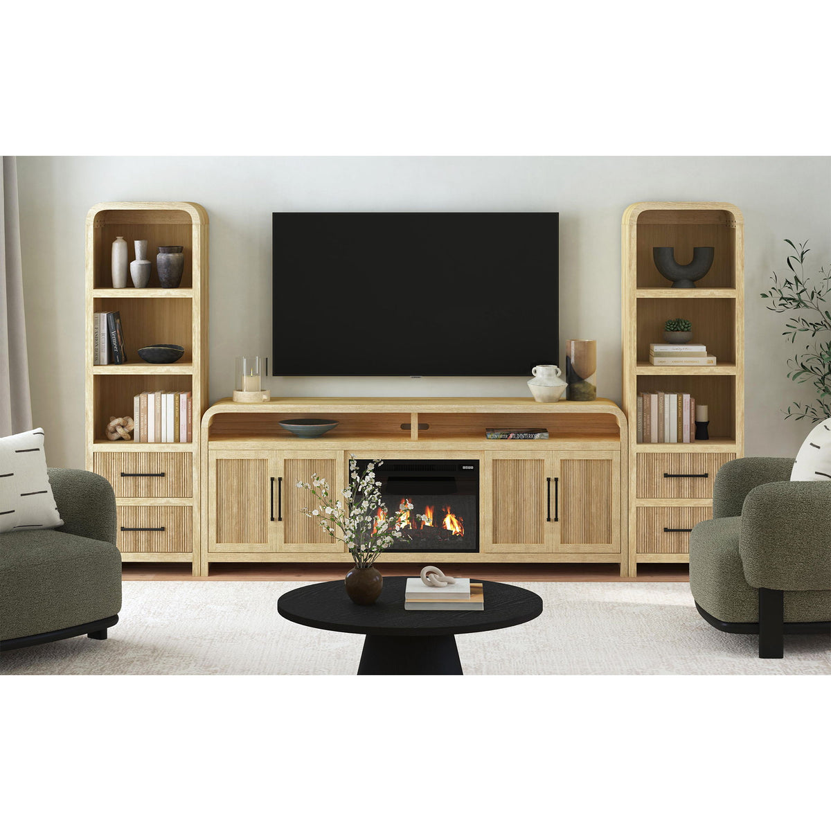 Ridgemont Side Piers in Black by Elements International, view 4