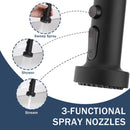 3 In 1 Kitchen Faucet With Press Type Glass Rinser, High Arc Pull Down Sprayer