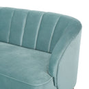 Modern Classic Shell Backed Loveseat