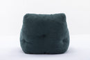 Soft Teddy Fabric Tufted Foam Bean Bag Chair With Teddy Fabric