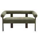 Modern Round Armrest Loveseat