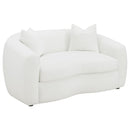 Isabella - Faux Sheepskin Upholstered Sofa Set
