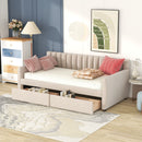 Upholstered Daybed With Slat Support