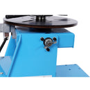 Portable Rotary Welding Positioner With 3 Jaw Lathe Chuck, 0 - 90° Turntable - Blue