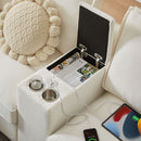 Modern U-Shaped Sectional Sofa Bed With Storage