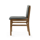 Contemporary Dining Chair Set Upholstered Fabric With Rubberwood Frame