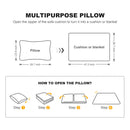Pull Out Sofa Bed, 3 Seat Convertible Sleeper Sofa With 2 In 1 Pillow And Blanket Set