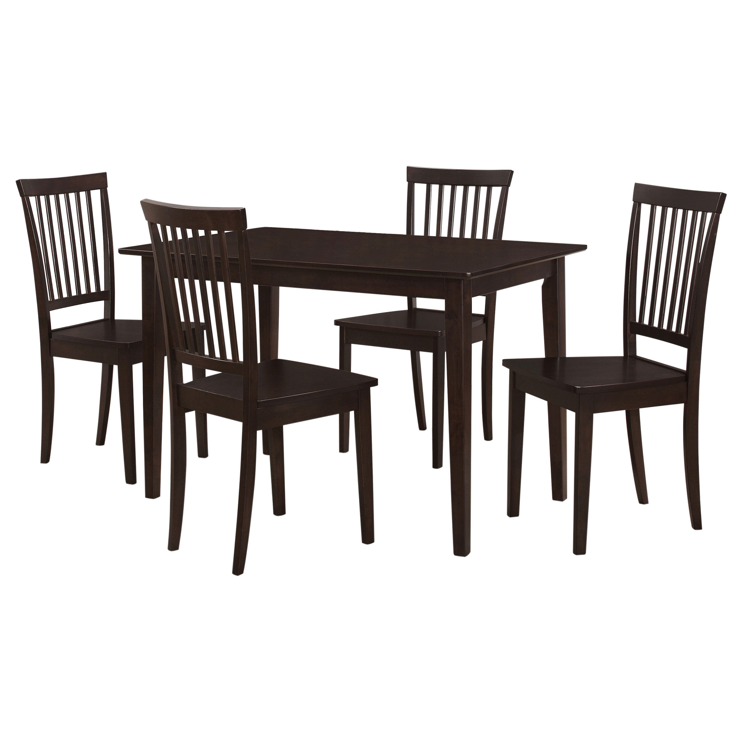 Gomez 5-piece Rectangular Dining Table Set Cappuccino — view 2