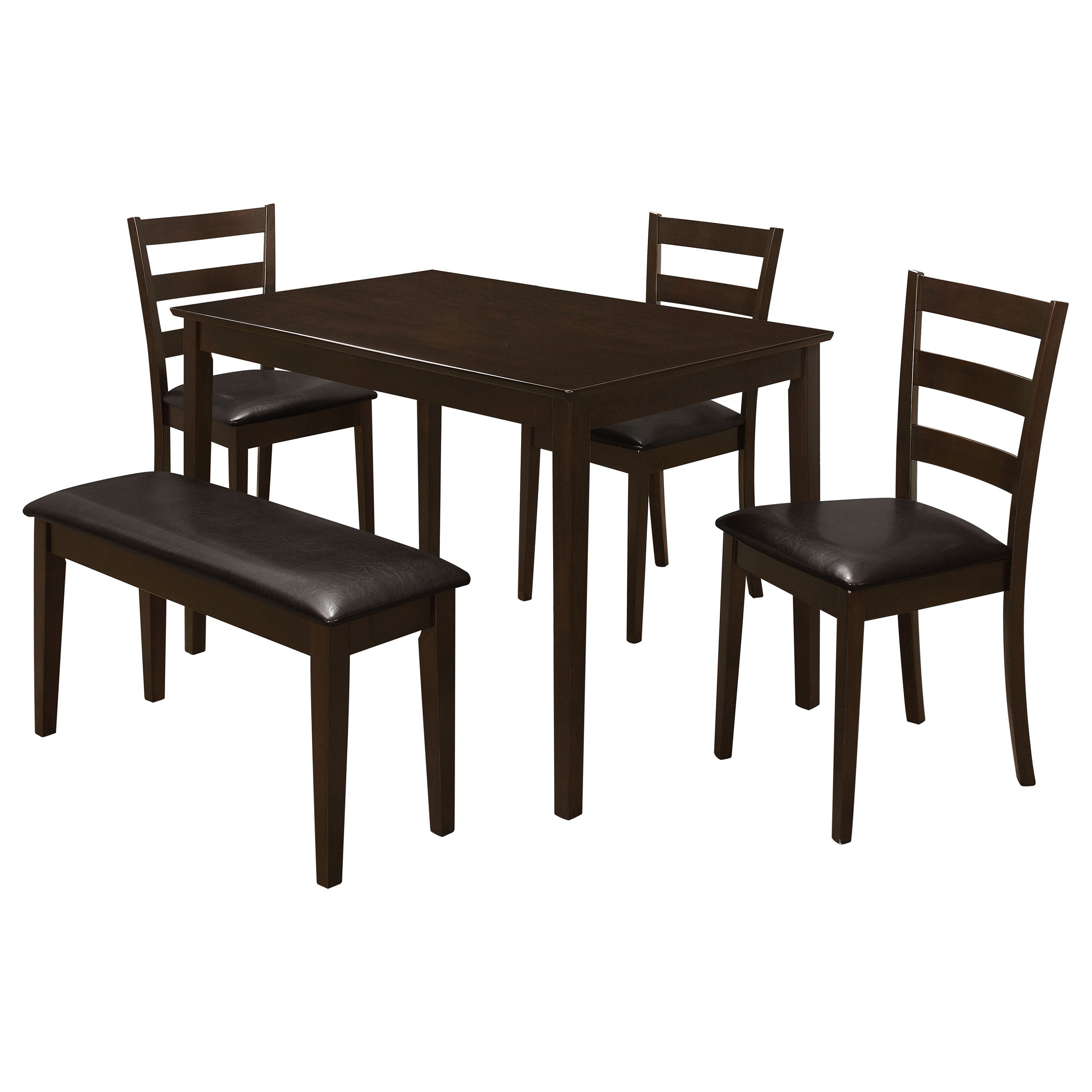 Guillen 5-piece Rectangular Dining Table Set Cappuccino — view 2