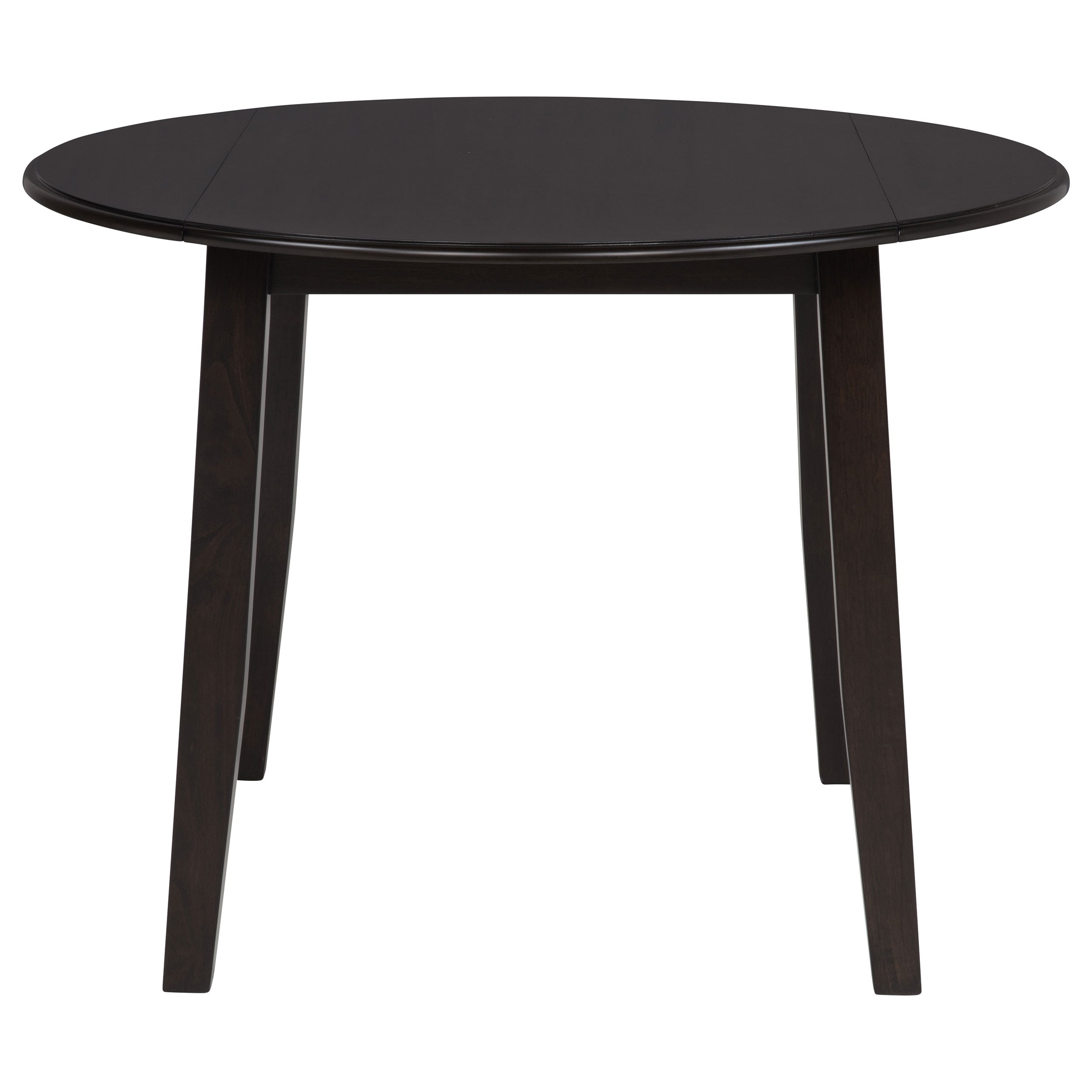 Catley 5-piece Round Drop Leaf Dining Table Set Dark Coffee — view 6