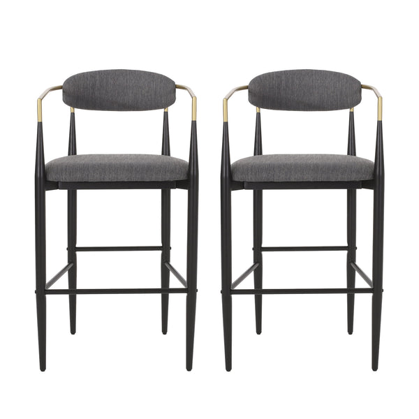 Counter Height Upholstered Barstools (Set of 2)