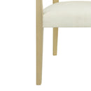 Mid Century Modern Arm Dining Chairs With Rattan Backrest