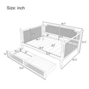 Traditional Style Rattan Daybed, No Box Spring Needed