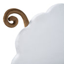 Upholstered Platform Bed With Sheep Shaped Headboard