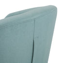 Contemporary Swivel Glider Chair With 360 Degree Rotation