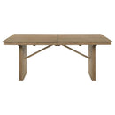 Adina - Extension Dining Table - Distressed Light Brown