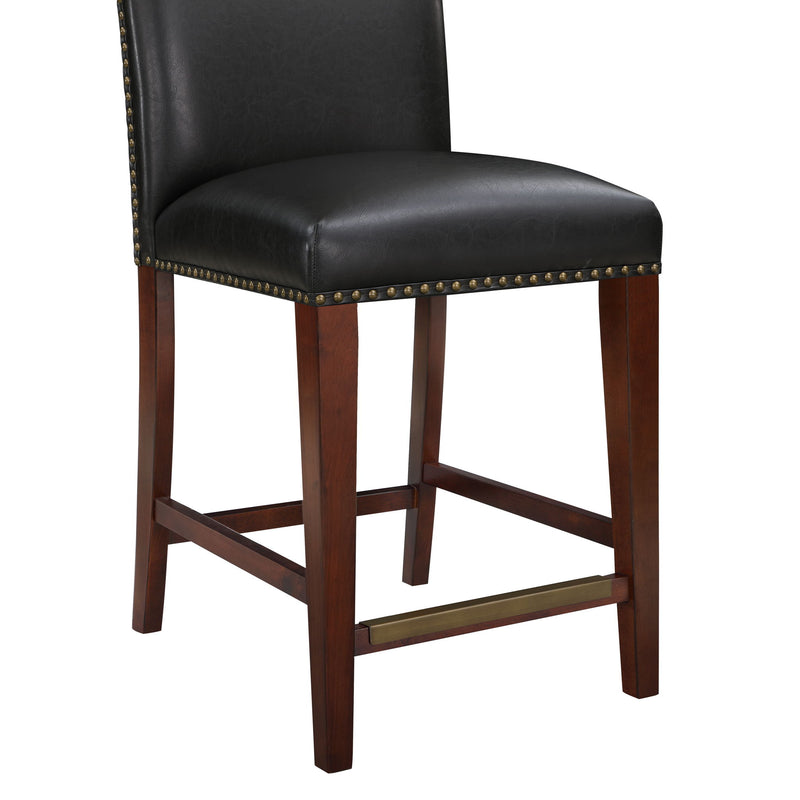 Blaire - Stationary Counter Stool With Nail Heads