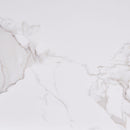 Modern Rectangular Rock Plate Coffee Table Open Space Design Golden Metal Frame Minimalist Living Room Center Table For Lounge Office - Black White