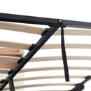 Queen Size  Upholstered Platform Bed with Storage Headboard and Hydraulic Storage System, PU Storage Bed with LED Lights and USB charger, White