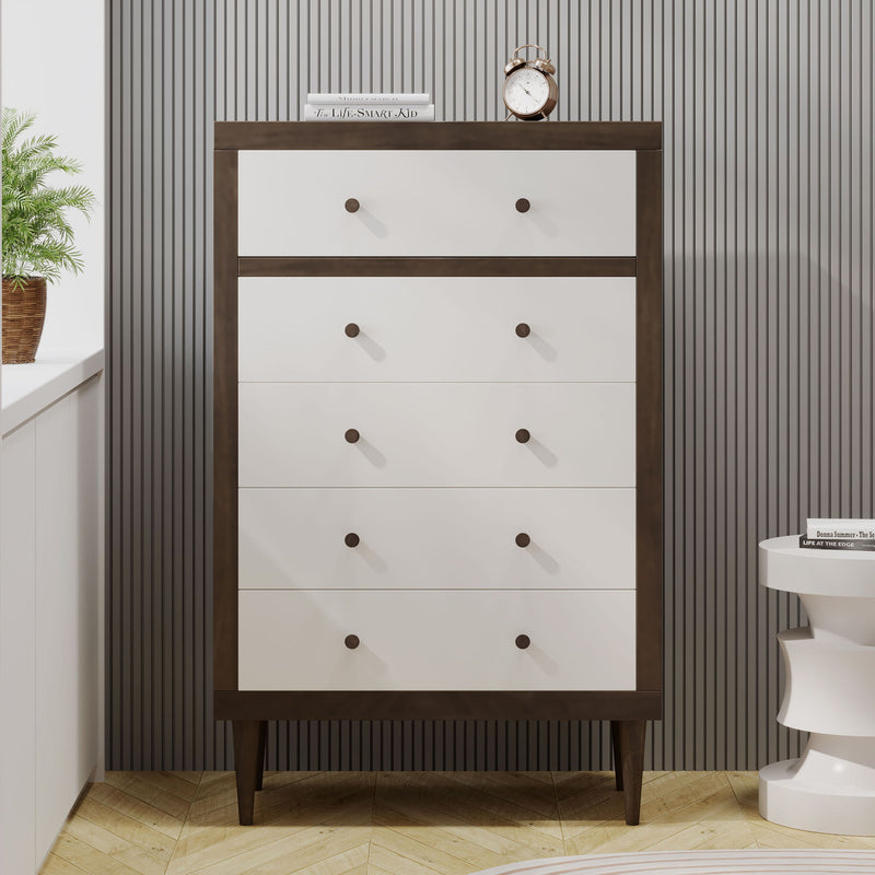 Nystrom - Mid Century Modern 5 Drawer Dresse