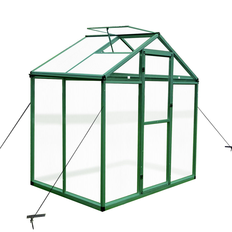 Polycarbonate Walk-In Greenhouse, Raised Base For Outdoor In All Season