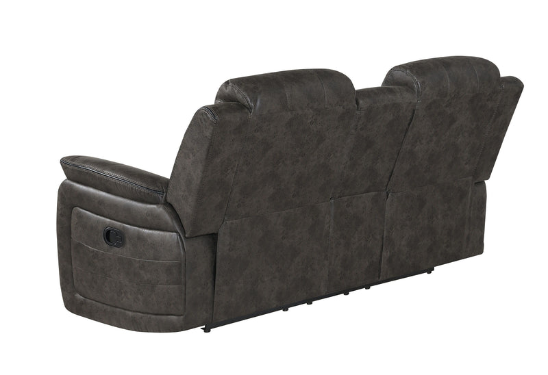 Steban - Console Reclining Loveseat - Gray