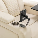270 Degree Swivel Power Recliner With Tray Table, Phone Holder, Cup Holder, USB Port