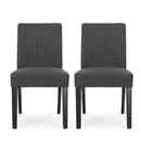 Contemporary Dining Chair With Upholstered Seating And Tapered Legs