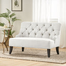 Nicole - French Style Upholstered Loveseat With Tufted Backrest