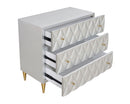 Anson - Console Cabinet - Silver / Champagne