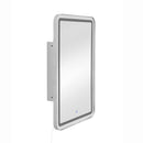 Rectangle Medicine Cabinet Mirror Bathroom Mirror With Storage Wall Mounted Medicine Mirror Cabinet With LED - Sliver