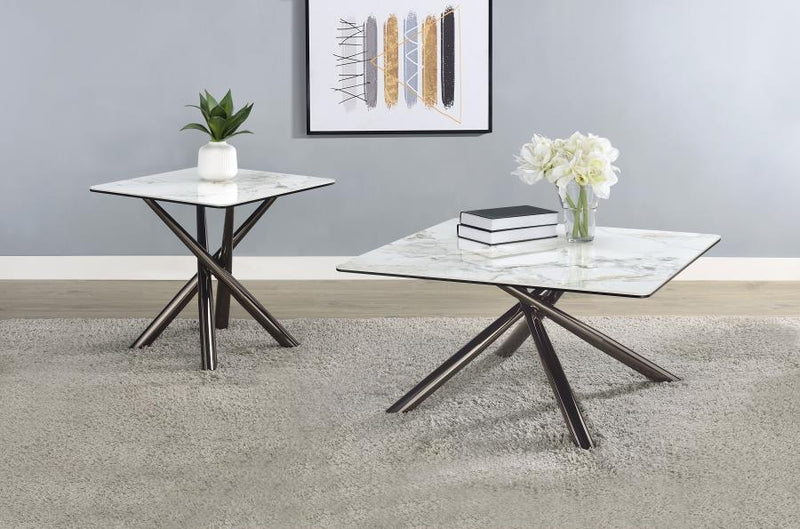 Carvell - Square Sintered Stone Table