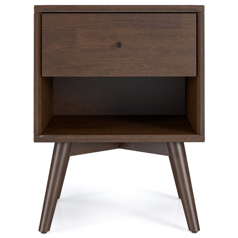 Caroline - Mid Century Modern Style Nightstand - Dark Brown