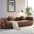 Sectional Sofa With Durable Fabric, Solid Wood Frame, And High Density Sponge Fill