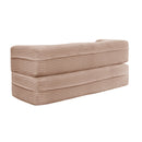 Floor Convertible Sleeper Sofa Bed With 2 Pillows