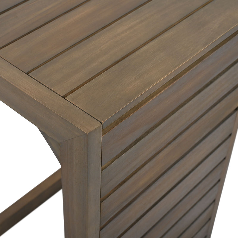 Aluminum Outdoor C - Shaped Side Table For Patio