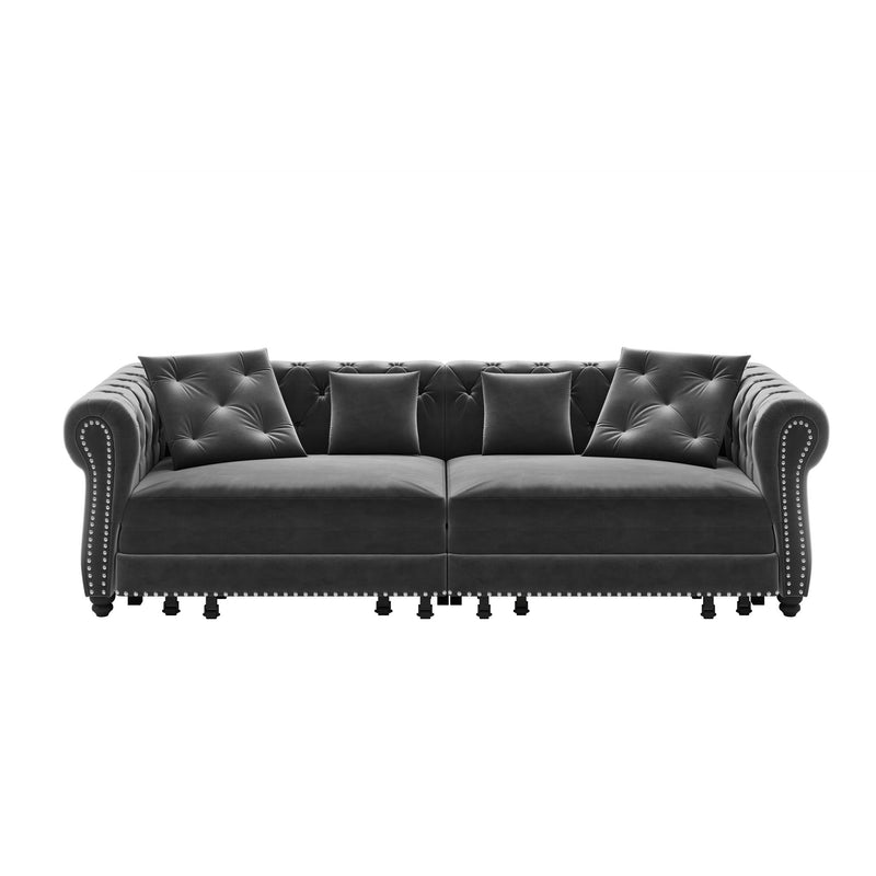 3 In 1 Pull Out Convertible Sleeper Sofa Bed
