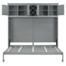 Murphy Wall Bed With Top Cabinets & Wine Rack