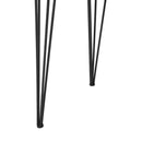 Modern Industrial Faux Live Edge Dining Table With Hairpin Legs - Natural