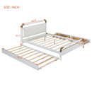 Storage Platform Bed, With 2 Big Drawers, Trundle