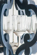 Wood Chandelier 6 Light Farmhouse Pendant Lighting Wood Hanging Light Fixture For Kitchen Living Dining Room, Bulb Not Included - Cream