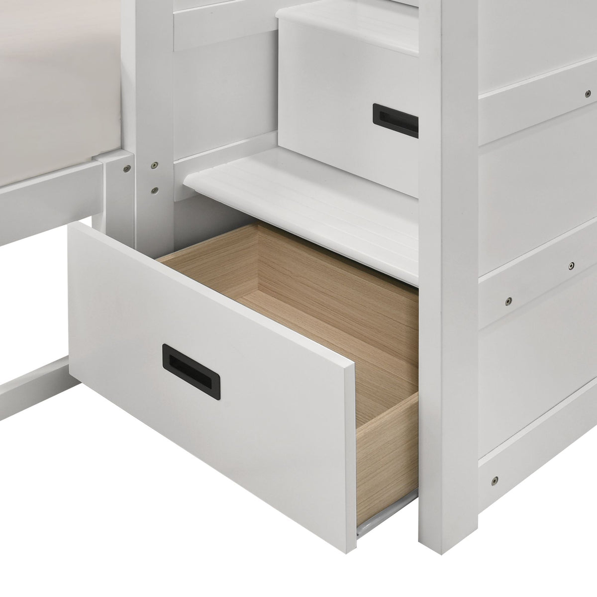 Sami Step Bunk With Right Headboard in Dark Brown by Elements International, view 13