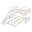 Functional Bunk Bed With Convertible Ladder And Slide