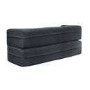 Floor Convertible Sleeper Sofa Bed With 2 Pillows