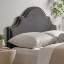 Lenne - Fabric Queen / Full Headboard - Gray