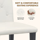 Dining Chairs With Ergonomic Buckle Backrest For Family Dining Rooms