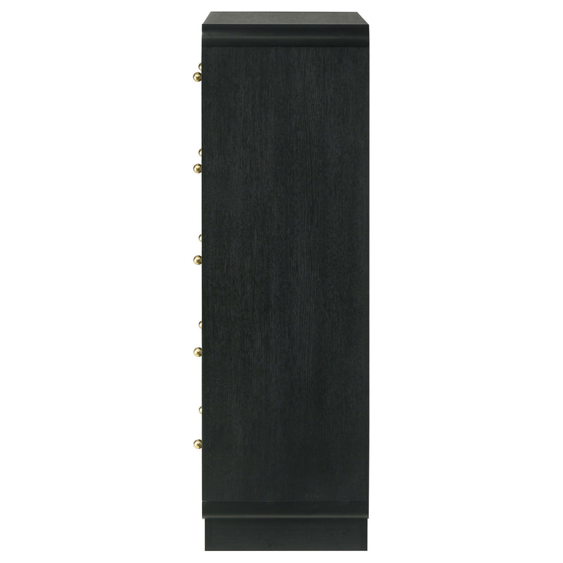 Cavelle - 5-Drawer Chest Of Drawers - Black